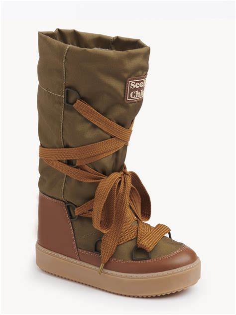 chloe snowboots|chloe platform boots.